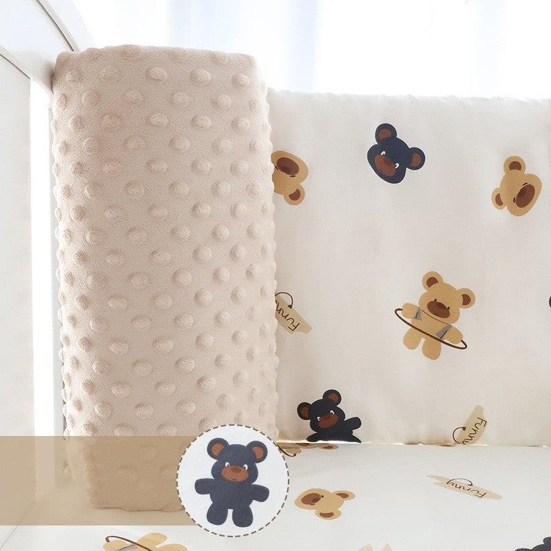SG STOCK 40cm Height Baby Plush Bumper Crib Around Cushion Bedding Crib Cot Cushion Safety Protector For Toddler