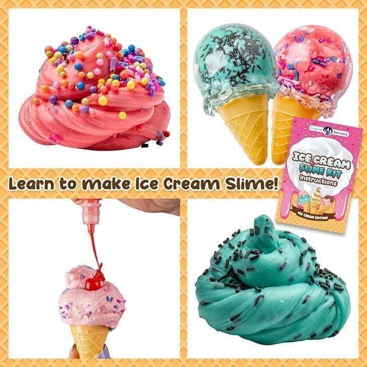 Slime Kit Slime DIY Making Kit For Girls Boys Ice Cream Slime Mermaid Slime Sweet Treat Slime Shimmer Slim