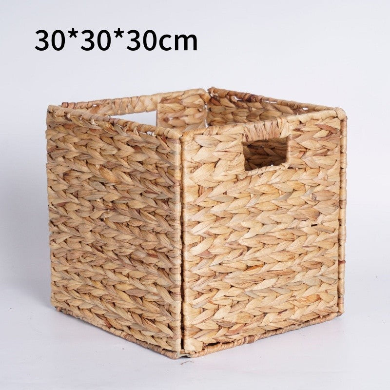 TasBagShop Hand-woven Basket Foldable Laundry Basket Toy Clothing Storage KALLAX Collapsible