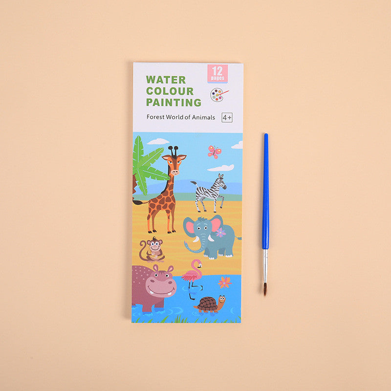 Water-Activated Paint Book for Kids | Early Education Coloring Book | Creative DIY Watercolor Doodle Pad