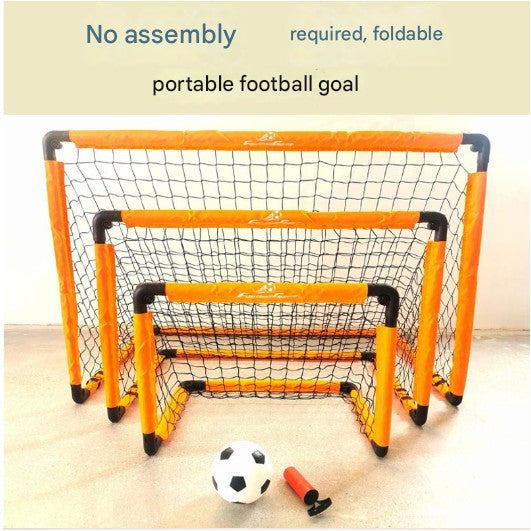 Children's football toy, folding outdoor sports football goal, simple and portable