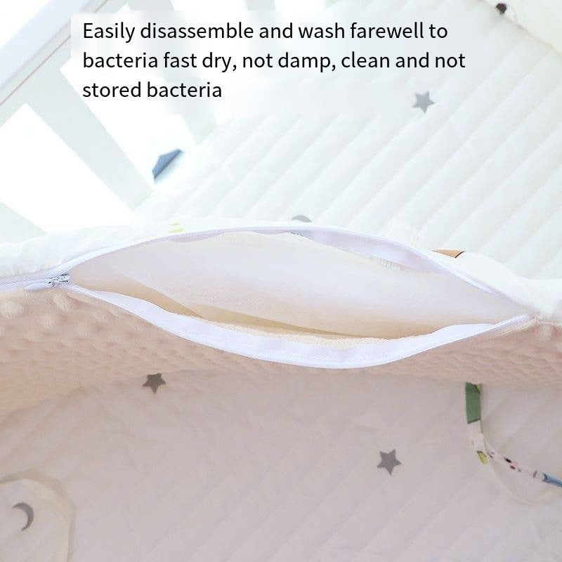 SG STOCK 40cm Height Baby Plush Bumper Crib Around Cushion Bedding Crib Cot Cushion Safety Protector For Toddler