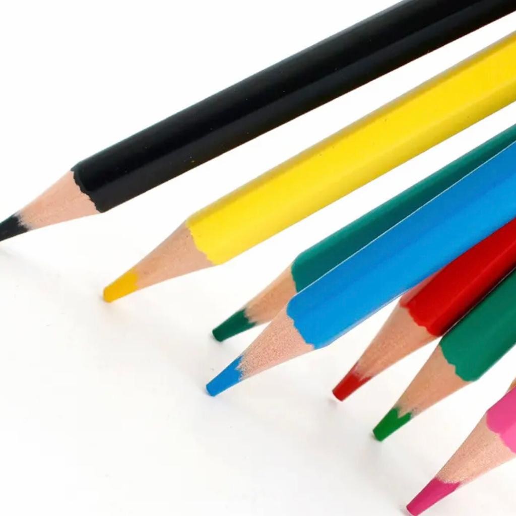 Anakkidsg---Lron Box Set Colour 72 Color Lead Hexagonal Rod Oily Color Pencil