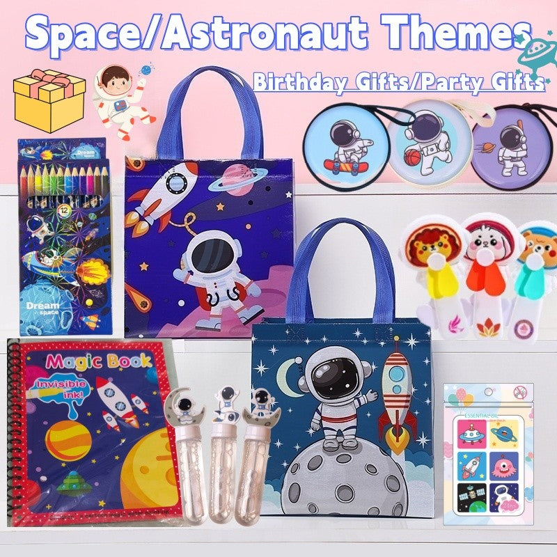 Space Themed Goodie Bag Bundle for Kids Birthday Party Toys Stationery DIY
