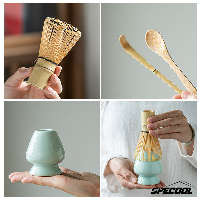 Bamboo Matcha Whisk Tea Spoon Matcha Tea Set Accessories Japanese Green Tea Powder Whisk Brush Tools