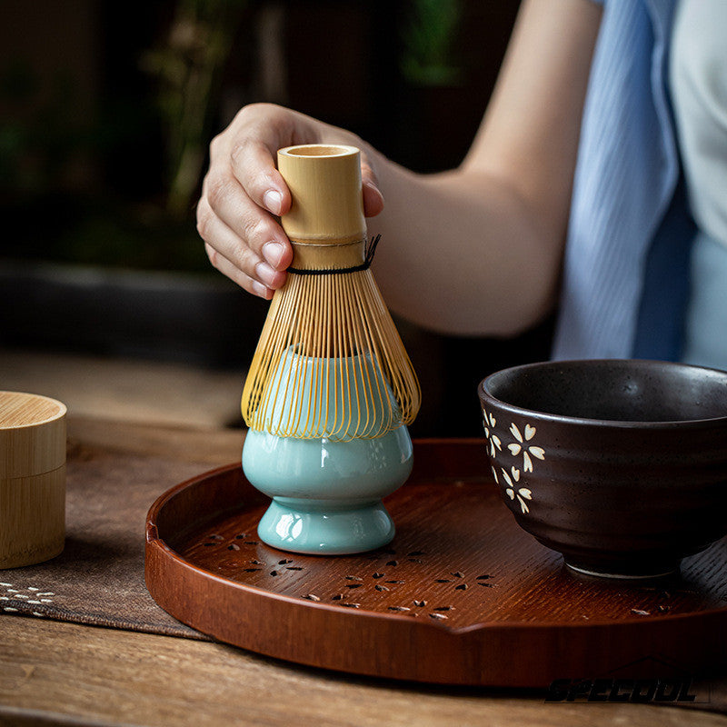Bamboo Matcha Whisk Tea Spoon Matcha Tea Set Accessories Japanese Green Tea Powder Whisk Brush Tools