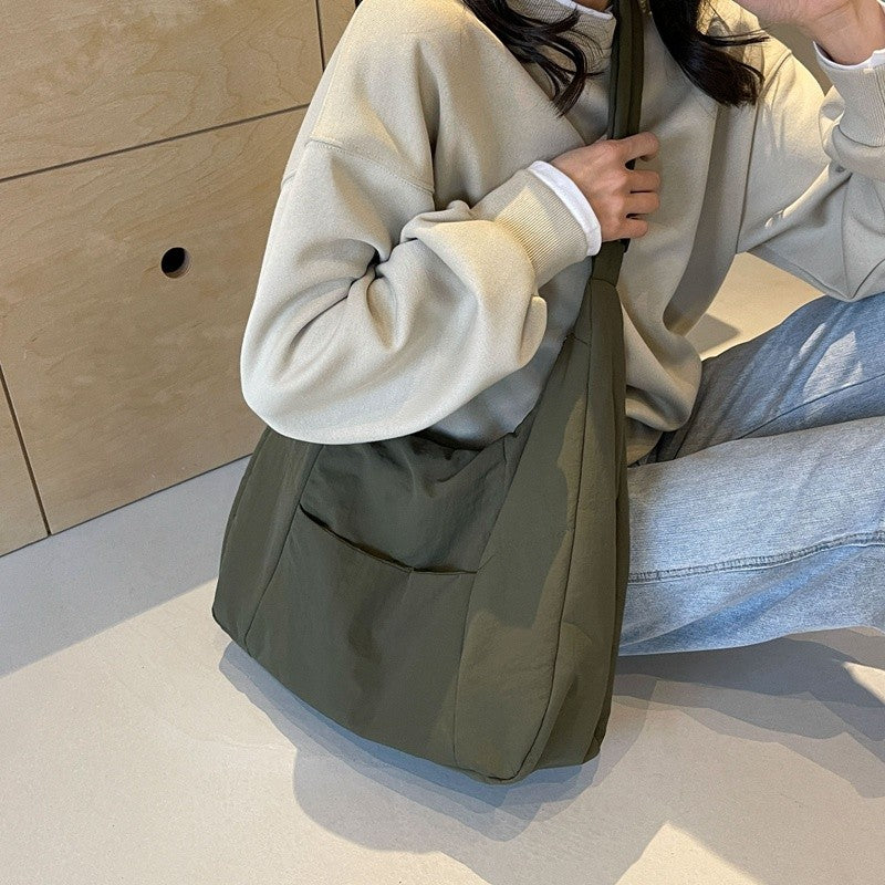 Tas SG Japanese Casual Nylon Shoulder Bag Large Capacity Canvas Bag New Women's Messenger Bag