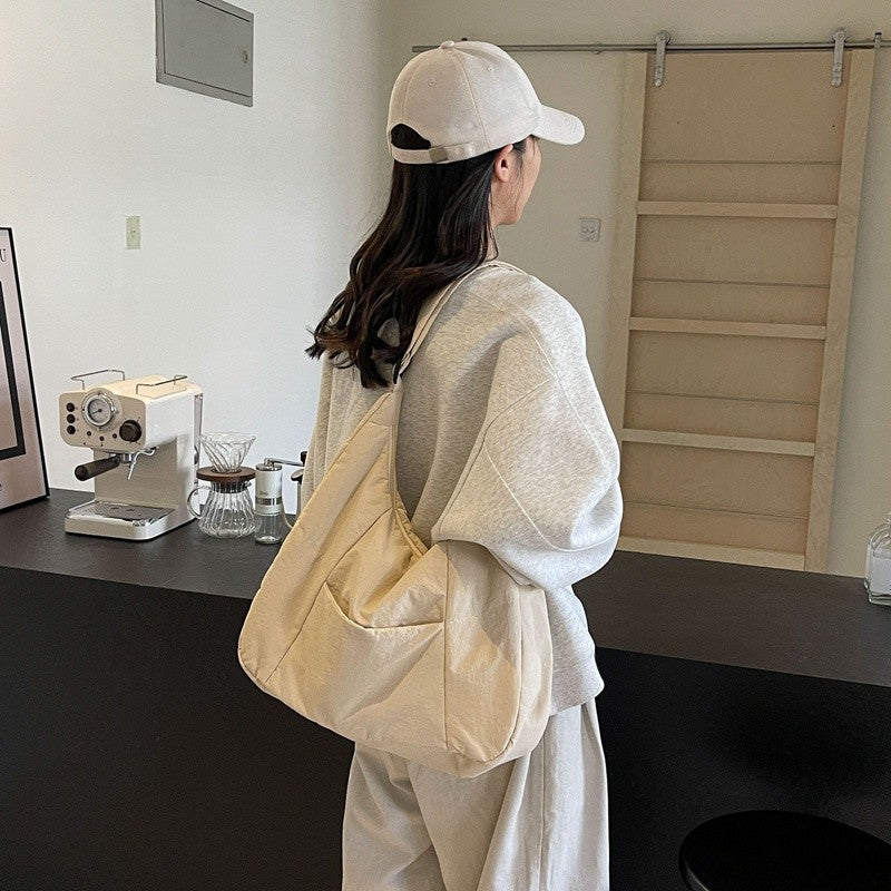 Tas SG Japanese Casual Nylon Shoulder Bag Large Capacity Canvas Bag New Women's Messenger Bag