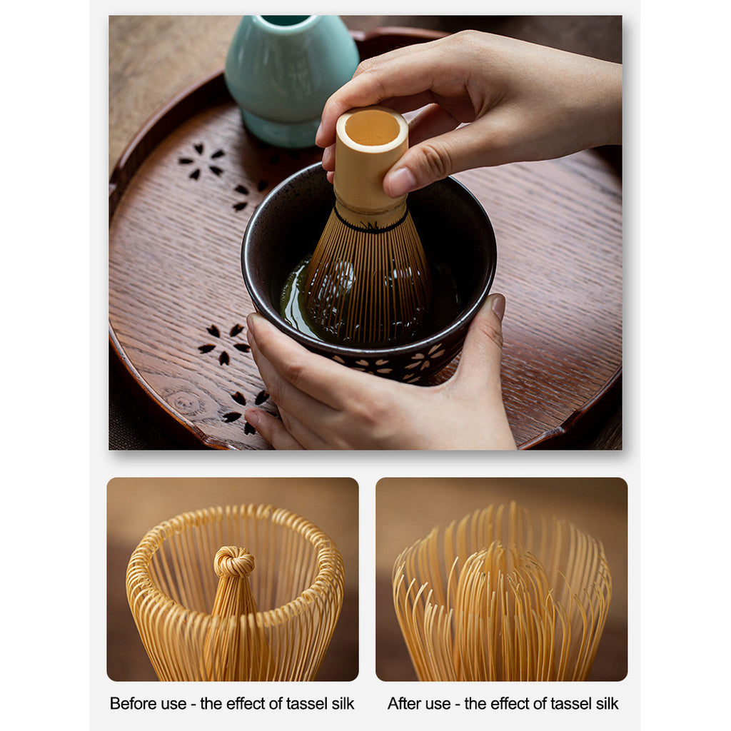 Bamboo Matcha Whisk Tea Spoon Matcha Tea Set Accessories Japanese Green Tea Powder Whisk Brush Tools