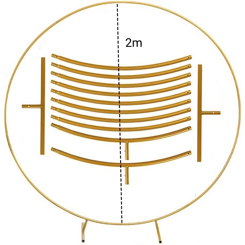 Metal Wedding Arch Stand Square Circular Activity Backdrop Frame for Family parties, Graduation Ceremonies