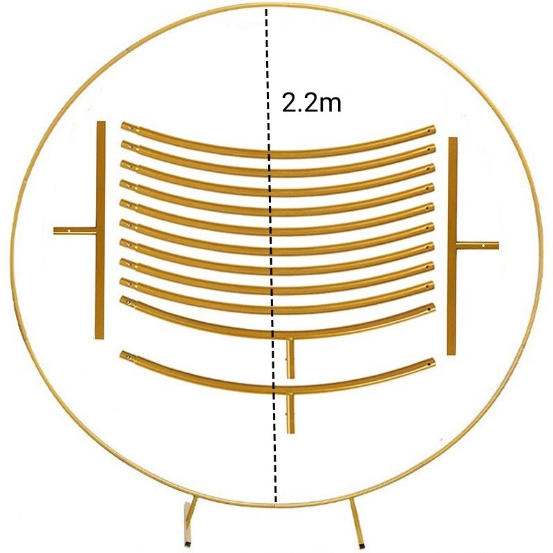 Metal Wedding Arch Stand Square Circular Activity Backdrop Frame for Family parties, Graduation Ceremonies