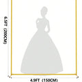 Metal Wedding Arch Stand Square Circular Activity Backdrop Frame for Family parties, Graduation Ceremonies