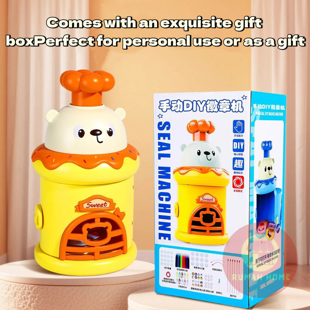 DIY Badge Making Machine Kit — Kids Educational Toys, Button Pin Maker Arts & Craft Children's Gift