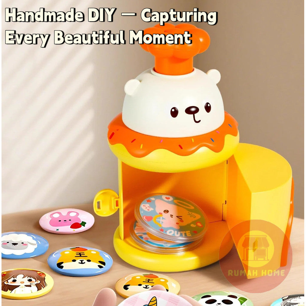 DIY Badge Making Machine Kit — Kids Educational Toys, Button Pin Maker Arts & Craft Children's Gift