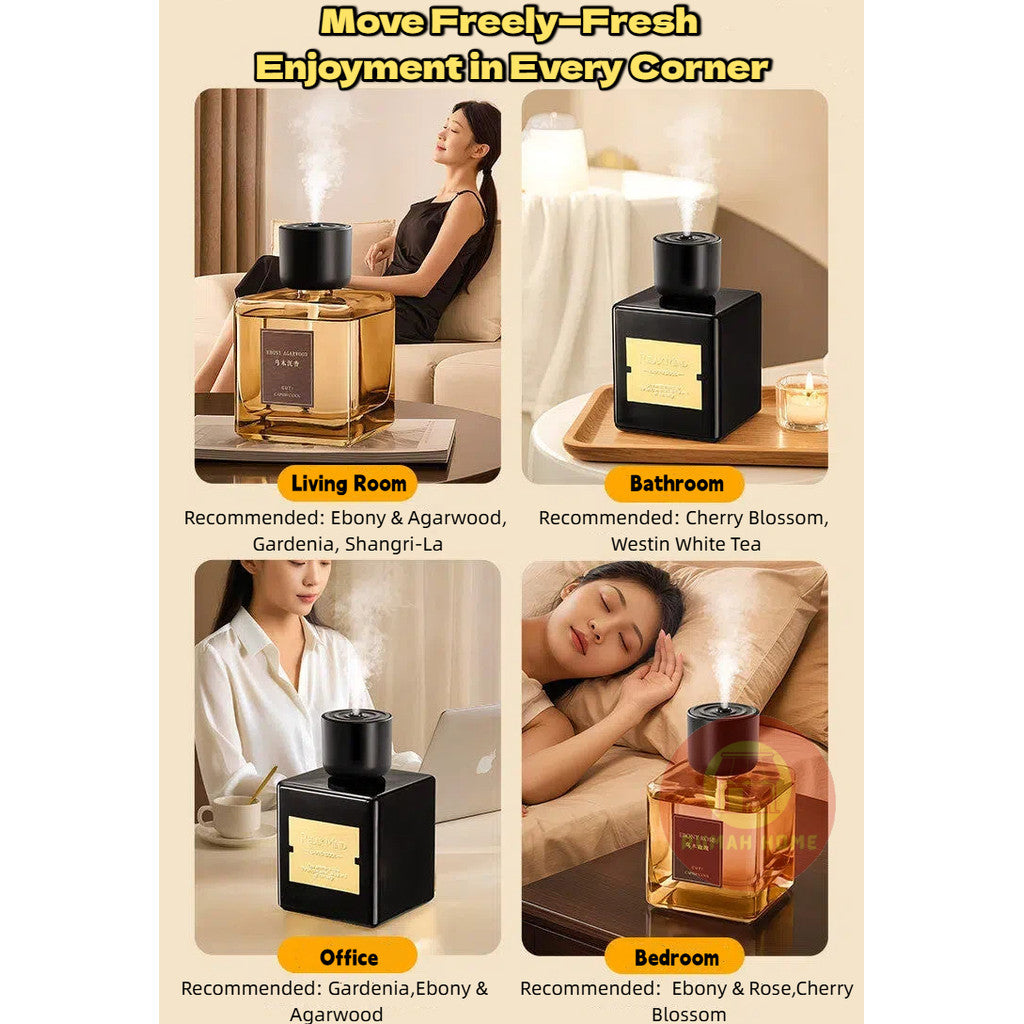【SG Stock】500ml Automatic Aroma Spray Diffuser, Large Capacity Long-Lasting Fragrance for Home Hotel Bedroom Car Perfume