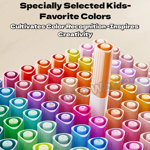 12–80 Colors Acrylic & Washable Markers Pen Set, Non Toxic  Drawing Coloring Art Stationery for Kids Students