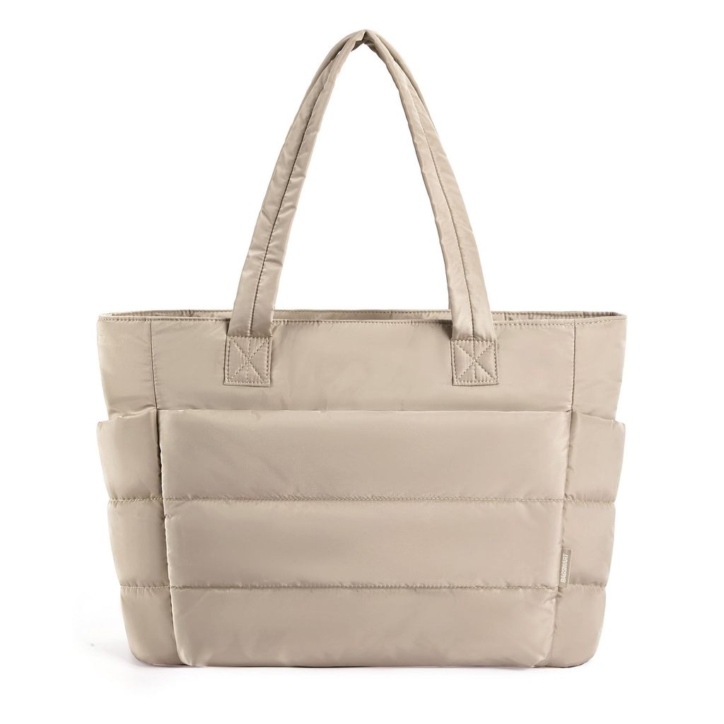 Tas Puffer Tote Bag Women's Single-shoulder Large Capacity Handbag Lightweight Travel Bag Fitness Bag