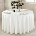 Round Tablecloth Solid-color Fabric Table Cloth Table Cover for Wedding Hotel Party