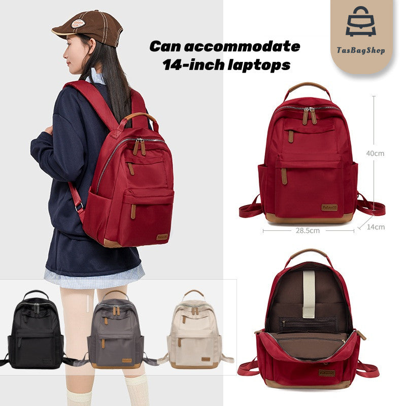 Tas Women's Backpack New Style Casual Versatile Travel Backpack Student's School Commuting Backpack