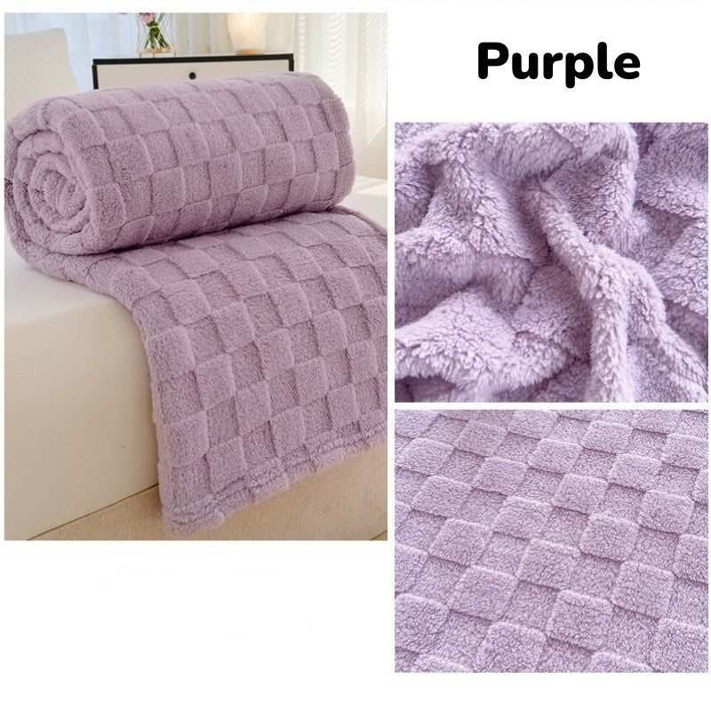 EmmAmy TaffetaBlanket  Office Multi-functional Sofa Blanket Household Air Conditioner Auilt
