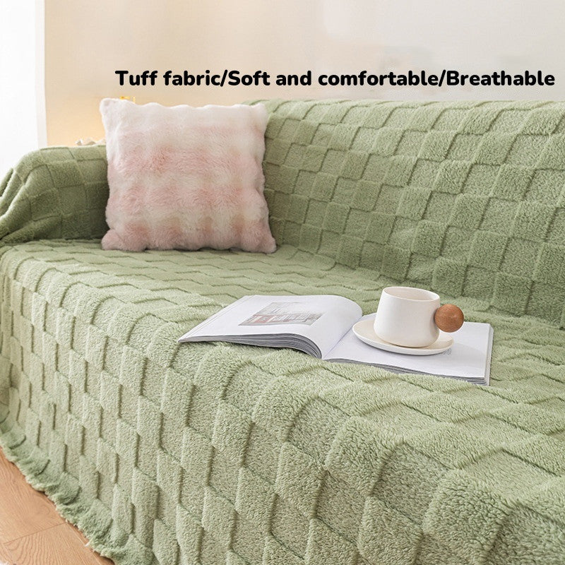 EmmAmy TaffetaBlanket  Office Multi-functional Sofa Blanket Household Air Conditioner Auilt