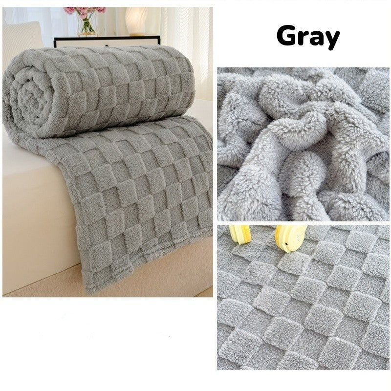 EmmAmy TaffetaBlanket  Office Multi-functional Sofa Blanket Household Air Conditioner Auilt