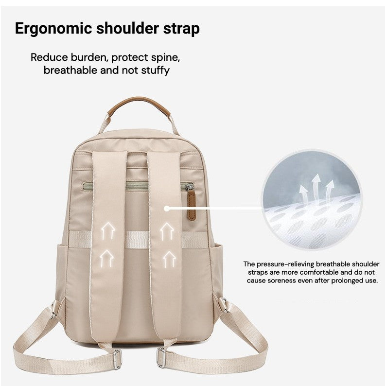 Tas Women's Backpack New Style Casual Versatile Travel Backpack Student's School Commuting Backpack