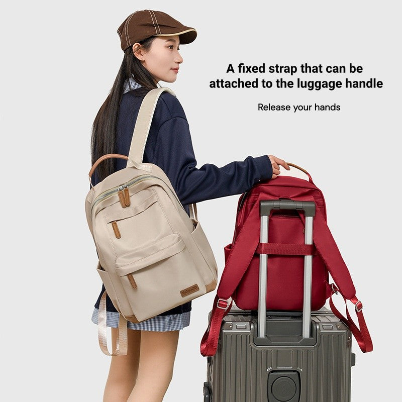 Tas Women's Backpack New Style Casual Versatile Travel Backpack Student's School Commuting Backpack