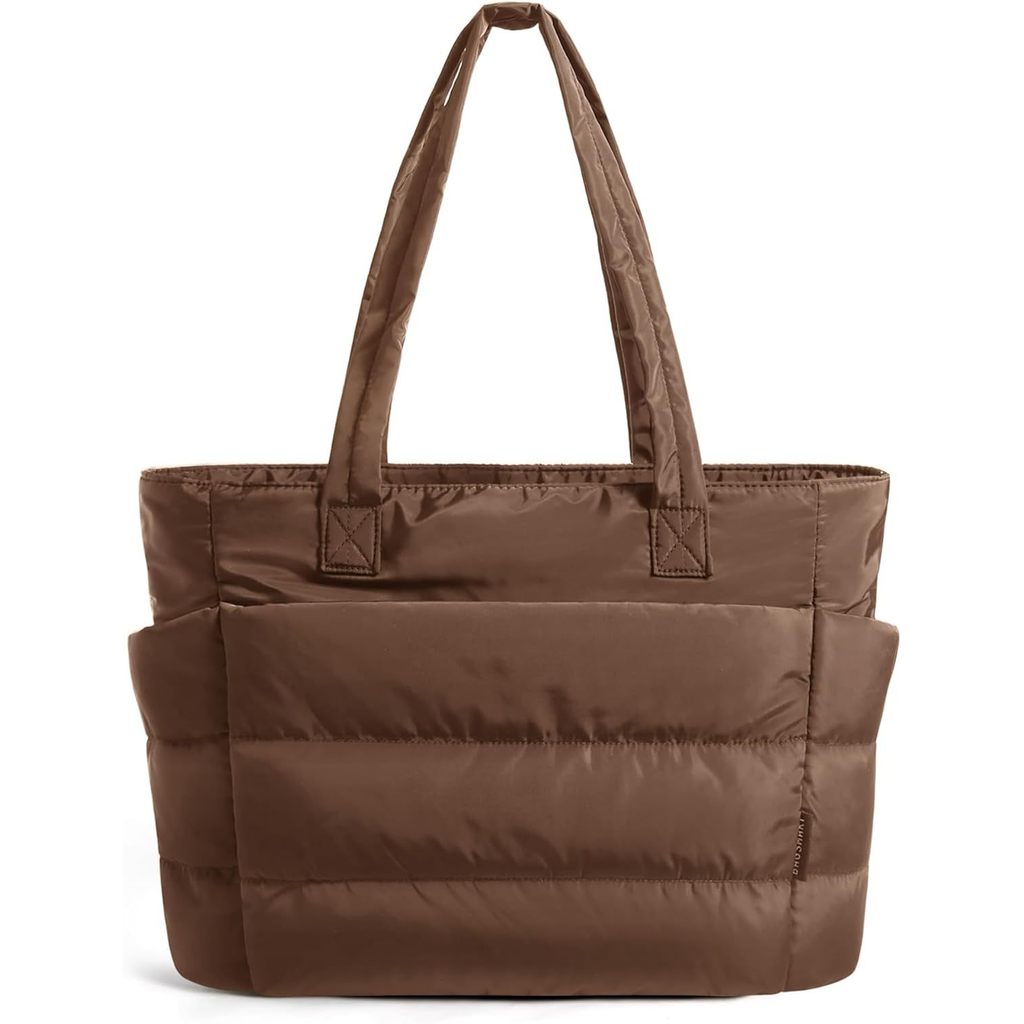 Tas Puffer Tote Bag Women's Single-shoulder Large Capacity Handbag Lightweight Travel Bag Fitness Bag