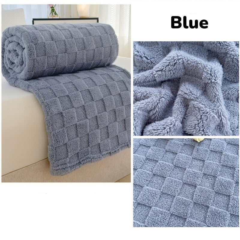 EmmAmy TaffetaBlanket  Office Multi-functional Sofa Blanket Household Air Conditioner Auilt