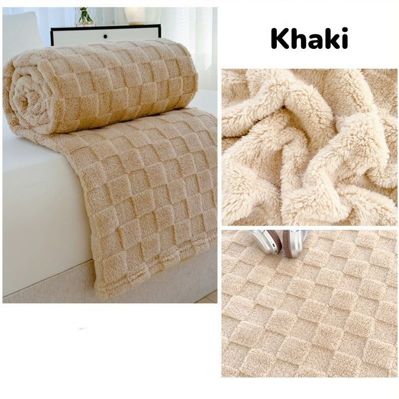 EmmAmy TaffetaBlanket  Office Multi-functional Sofa Blanket Household Air Conditioner Auilt