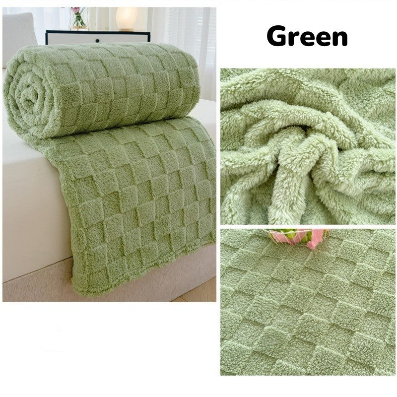 EmmAmy TaffetaBlanket  Office Multi-functional Sofa Blanket Household Air Conditioner Auilt