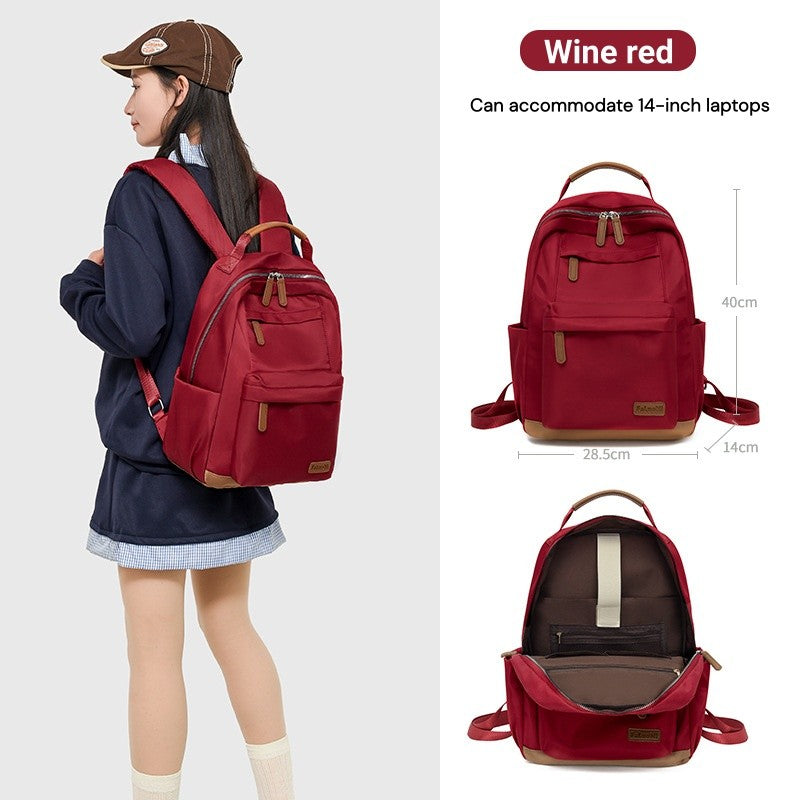 Tas Women's Backpack New Style Casual Versatile Travel Backpack Student's School Commuting Backpack