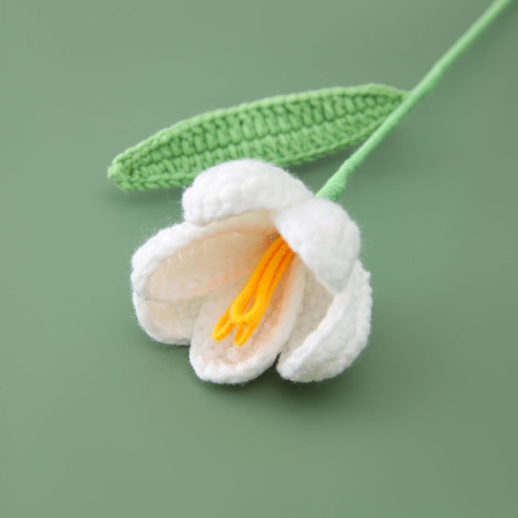 Hand-knitted Crochet Flowers Rose/Sunflower/Tulip/Daisy Crochet Flower Bouquet Gift for Mother Teacher
