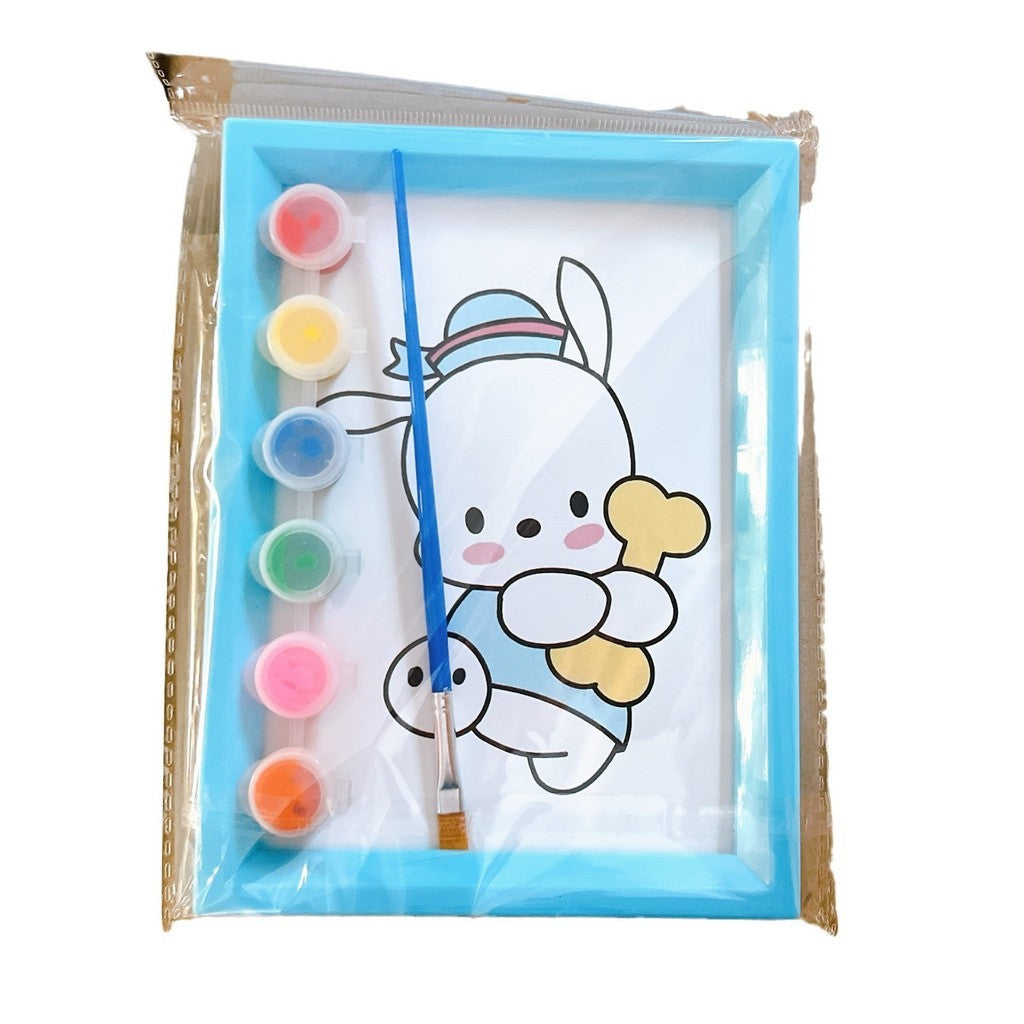 Kids Watercolor Painting Diy Decorative Picture Frame Goodie Bag Kids Birthday Party Gift Set