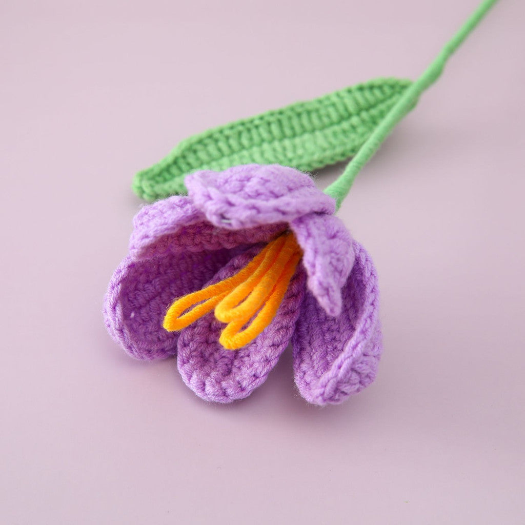 Hand-knitted Crochet Flowers Rose/Sunflower/Tulip/Daisy Crochet Flower Bouquet Gift for Mother Teacher