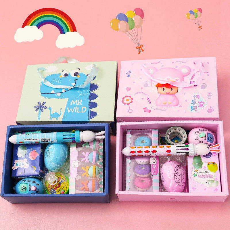 Kids Stationery Set Birthday Gift Children's Day Gift Goodie Toy Bag Christmas Gift