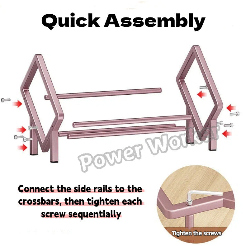 Sloped Tilting Carbon Steel Desktop Book shelf, Table Display Organizer for Office Document CD Storage