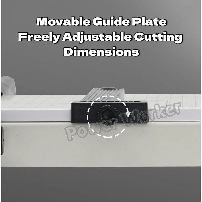 A4 Guillotine Paper Trimmer Cutter,12 Sheets Anti‑Slip Cutting Machine with Ruler for Office School Stationery