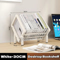 Sloped Tilting Carbon Steel Desktop Book shelf, Table Display Organizer for Office Document CD Storage