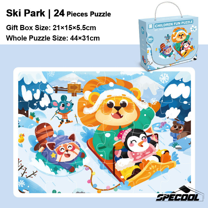 3yrs+ Children Jigsaw Puzzle Gift Box Preschool Gift Kindergarten Prize Kids Birthday Gift Toys Goodie Bag
