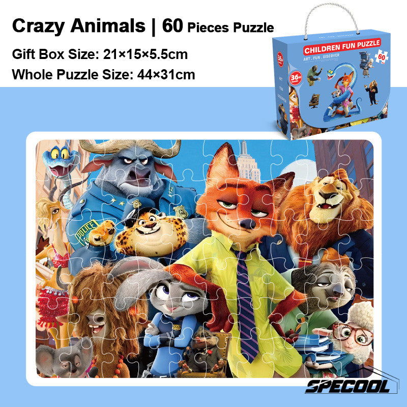3yrs+ Children Jigsaw Puzzle Gift Box Preschool Gift Kindergarten Prize Kids Birthday Gift Toys Goodie Bag