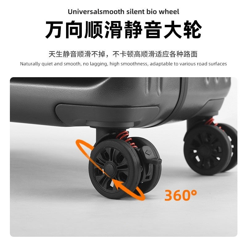 20/28 Inch Expandable Luggage, Lightweight Rolling Suitcase with Cup Holder, Multifunctional Travel Trolley