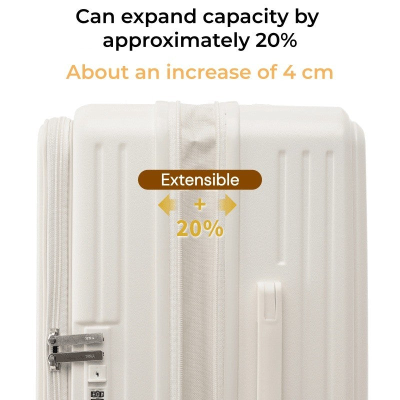 20/28 Inch Expandable Luggage, Lightweight Rolling Suitcase with Cup Holder, Multifunctional Travel Trolley