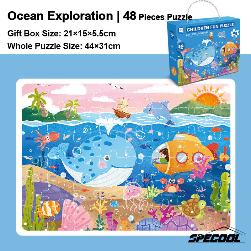 3yrs+ Children Jigsaw Puzzle Gift Box Preschool Gift Kindergarten Prize Kids Birthday Gift Toys Goodie Bag