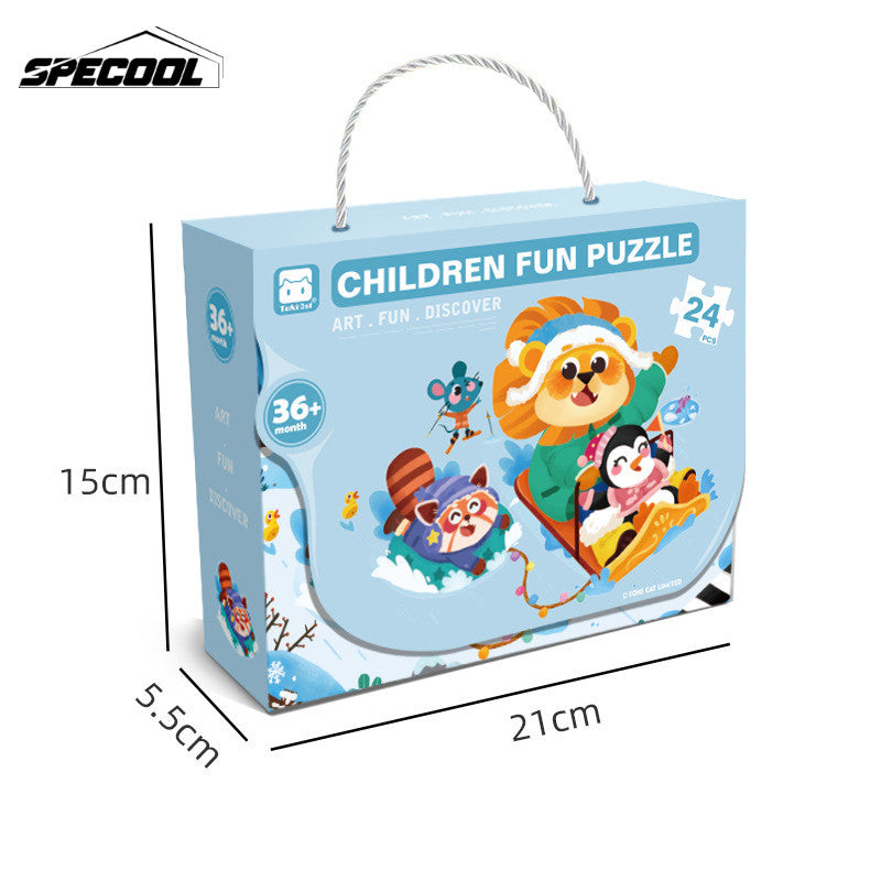 3yrs+ Children Jigsaw Puzzle Gift Box Preschool Gift Kindergarten Prize Kids Birthday Gift Toys Goodie Bag