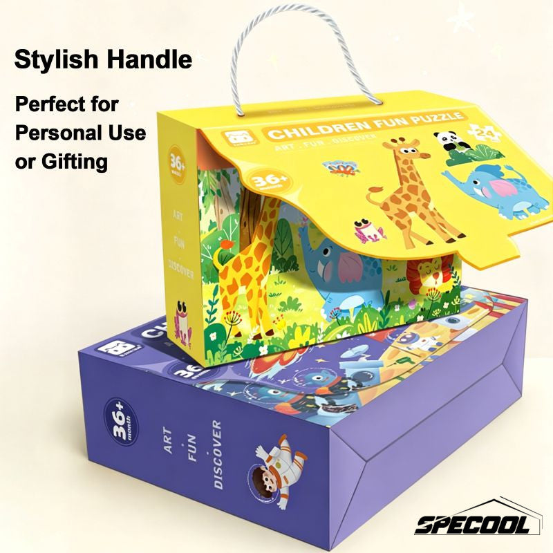 3yrs+ Children Jigsaw Puzzle Gift Box Preschool Gift Kindergarten Prize Kids Birthday Gift Toys Goodie Bag