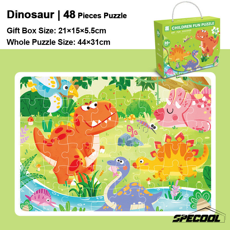 3yrs+ Children Jigsaw Puzzle Gift Box Preschool Gift Kindergarten Prize Kids Birthday Gift Toys Goodie Bag