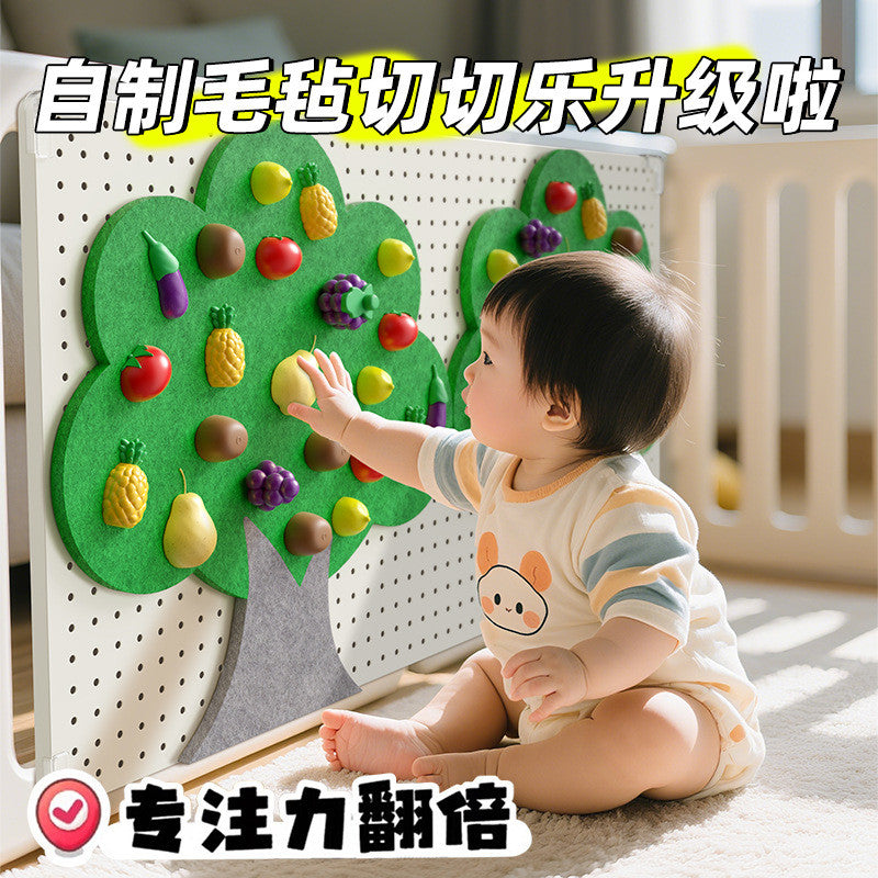 SG  Baby Montessori Early Education Smart Toy Board - Fruit Picking Fun Learning Board Toddler Birthday Gifts