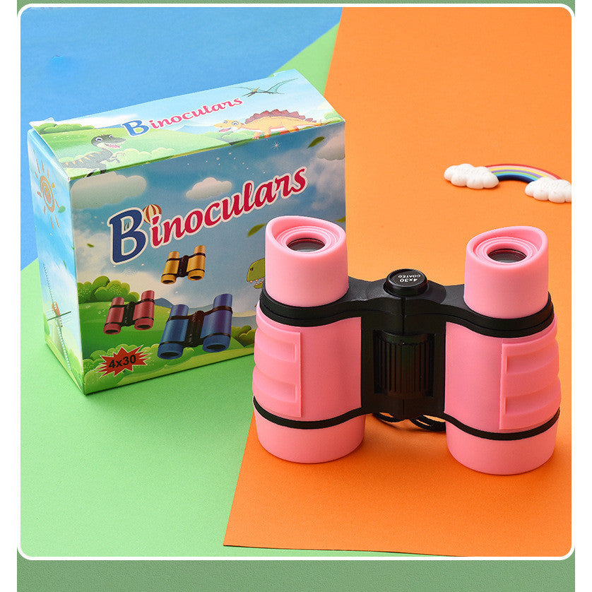 4X30 Children's Binocular Telescope - Color Rubber Handle Anti-Slip Children's Toys Outdoor Games Toys